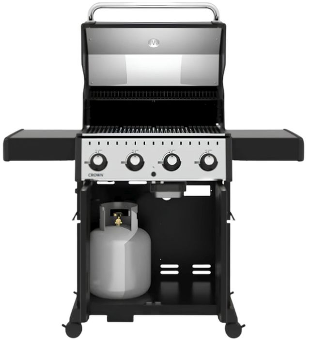 Broil King® Crown™ 420 4-Burner Black Freestanding Natural Gas Grill-1