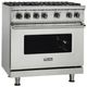 Viking® 5 Series 36” Martini Liquid Propane Pro Style Gas Range with Griddle-2