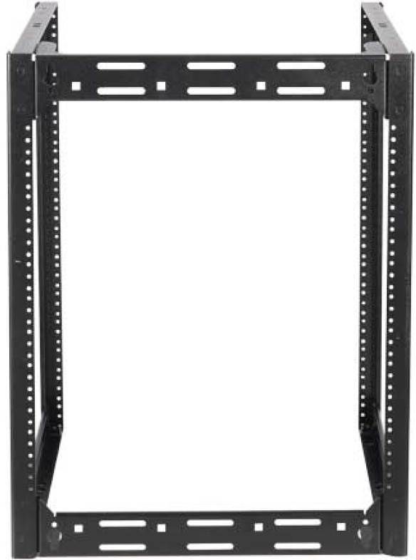 Sanus® Component Series Black 15U Stackable Skeleton Rack-1