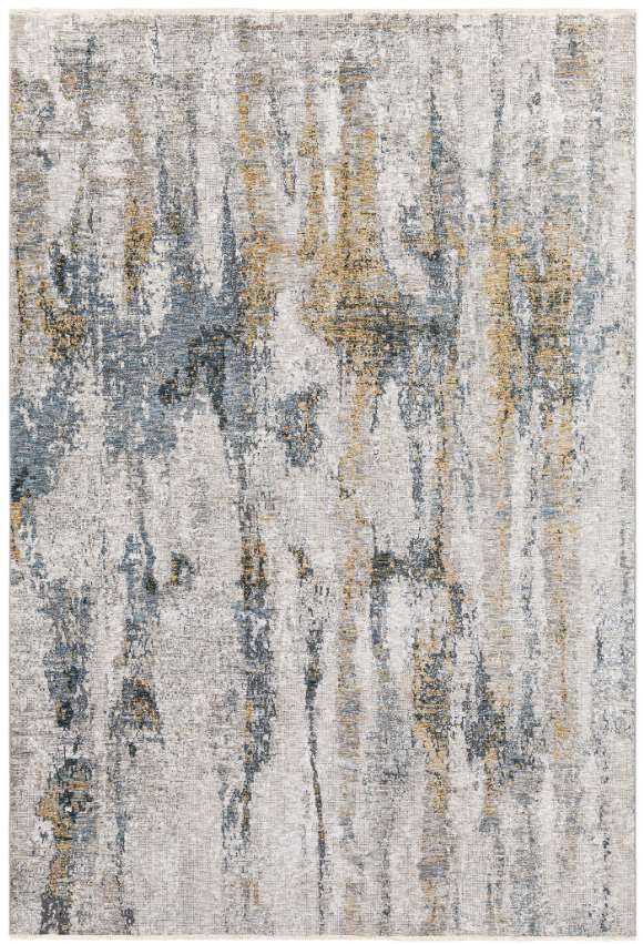 Uttermost® Ladoga Cream/Denim Blue/Gray/Light Beige 5'x8' Area Rug