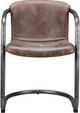 Moe's Home Collection Freeman 2-Piece Light Brown Leather Dining Arm Chair Set-1