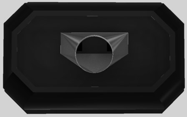 Vent-A-Hood® Designer Series 48" Black Island Range Hood-2