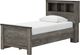 Signature Design by Ashley® Frandern Gray Twin Bookcase Panel Bed with Storage-2