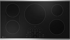GE Profile™ 36" Stainless Steel on Black Induction Cooktop