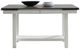 Liberty Furniture Brook Bay Carbon Gray Dining Table with Textured White Base-0