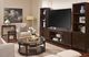 aspenhome® Sutton French Roast Round Cocktail Table-1