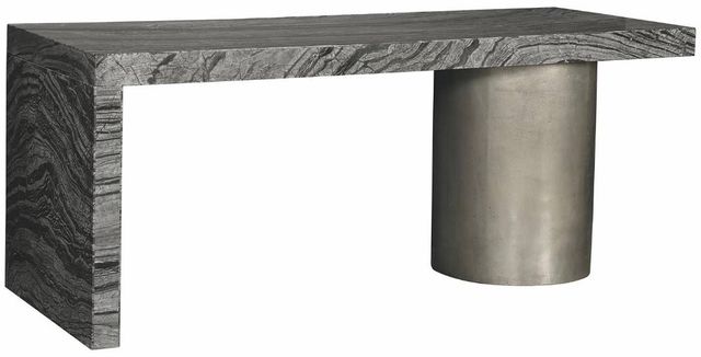 Bernhardt Linea Gunmetal/Textured Graphite Desk-0