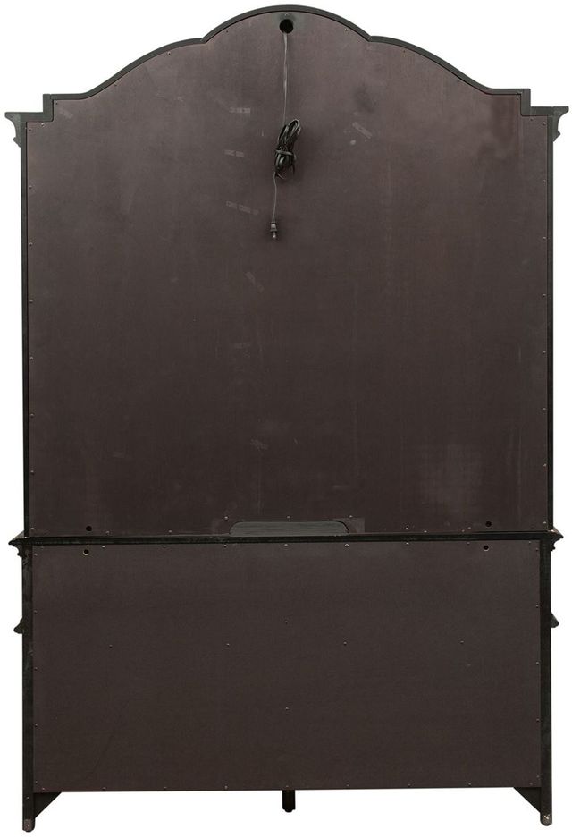 Liberty Furniture Chesapeake Wire Brushed Antique Black Credenza and Hutch-2