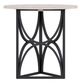 A.R.T. Furniture® Alcove Belgian Ivory Top Chairside Table with Burnished Brass Base-1