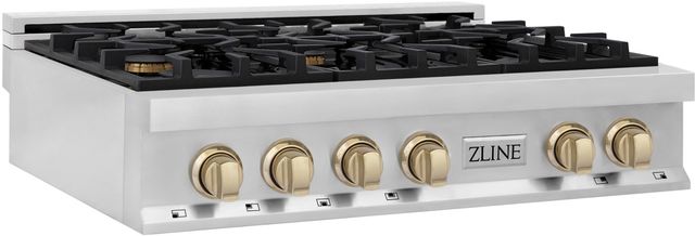 ZLINE Autograph Edition 36" Stainless Steel Gas Rangetop-2