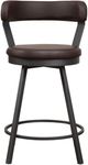 Homelegance® Appert Brown Swivel Counter Height Chair-2
