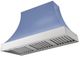 AGA Cascade 48" Carnaby Blue Wall Mounted Range Hood  with Polished Chrome Trim-0