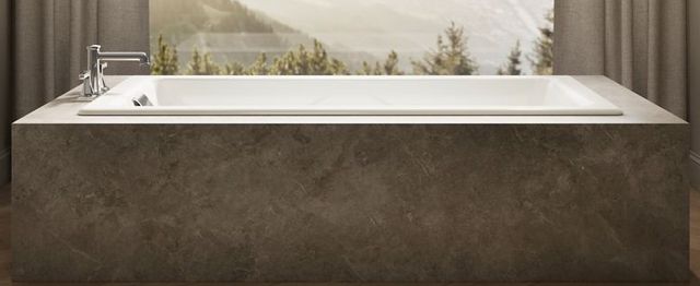 KOHLER® Sunward® White 66" x 42" Drop-In Bath-4