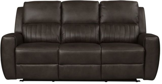 Bassett® Furniture Club Level Aberdeen Walnut Power Reclining Sofa-1
