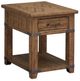 Magnussen Home® Chesterfield Farmhouse Timber Rectangular End Table-0