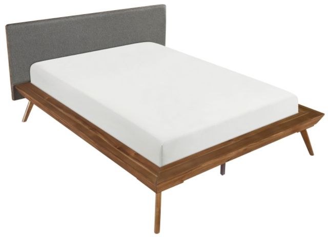 Homelegance® Wrenn Chestnut/Dark Gray Full Platform Bed-3