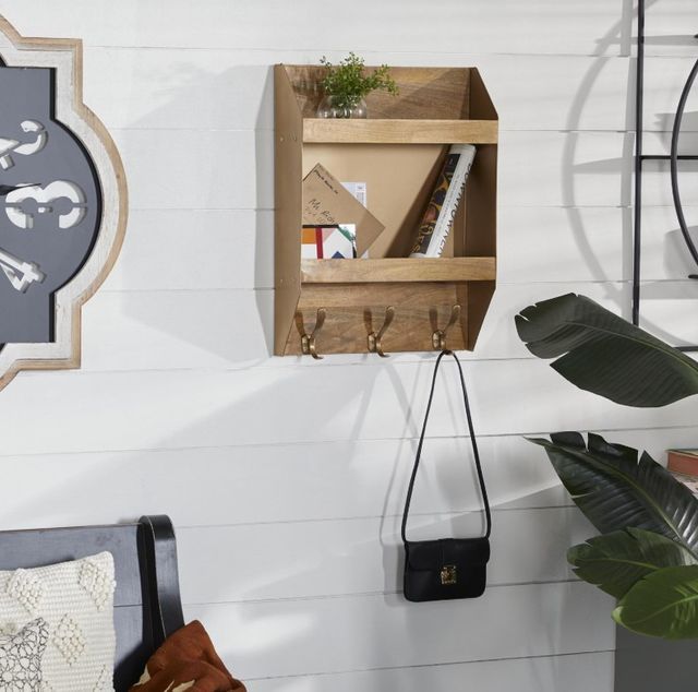 Deco Marche Brown 5" Wall Shelf-4