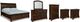 Millennium® by Ashley Porter 6-Piece Rustic Brown Queen Sleigh Bed Set-0