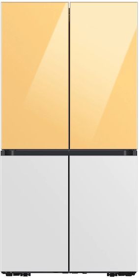 Samsung Bespoke Flex™ 18" White Glass French Door Refrigerator Bottom Panel-4