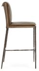 Classic Home Mayer Adobe Tan/Bronze 26" Leather Counter Stool-3