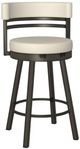 Amisco Ronny Harley/Parchment Swivel Counter Stool-0