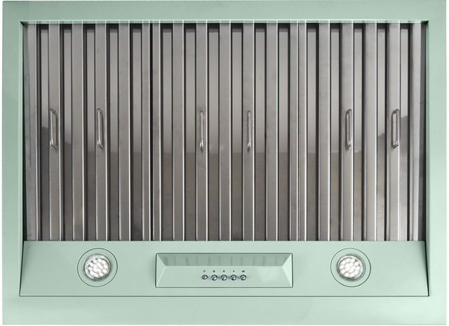 Unique® Appliances Classic Retro 30" Summer Mint Green Wall Mounted Range Hood-3