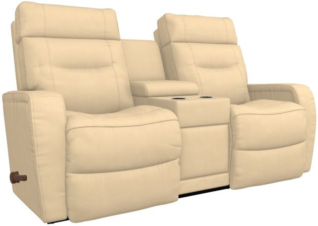 La-Z-Boy® Baron Cashew Manual Wall Reclining Loveseat with Console-0