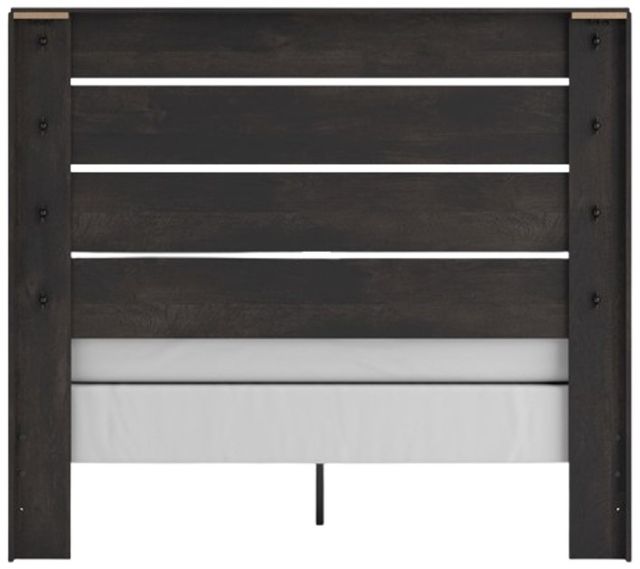 Signature Design by Ashley® Hollivern Dark Gray Queen Panel Bed-3