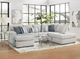 Affordable Furniture 4550 Bita 2-Piece Platinum Chaise Sectional-1