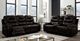 Furniture of America® Marley Brown Power Reclining Loveseat-1