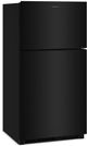 Amana® 33" 21.3 Cu. Ft. Black Top Freezer Refrigerator with Dual Crisper Drawers-2