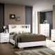Furniture of America® Malte White California King Carlie Bed-1