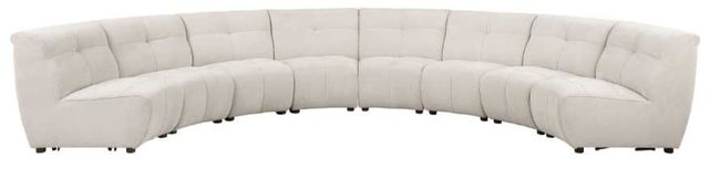 Coaster® Charlotte 8-Piece Ivory Upholstered Curved Modular Sectional Sofa-1