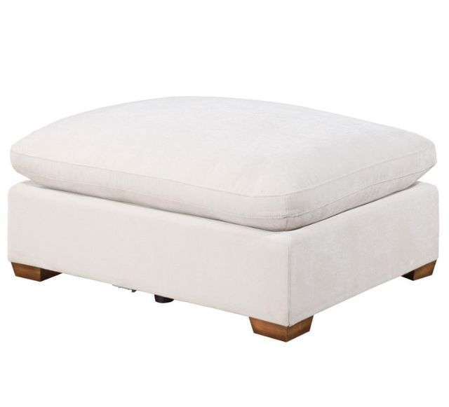 Coaster® Lakeview Ivory Rectangular Upholstered Ottoman-1