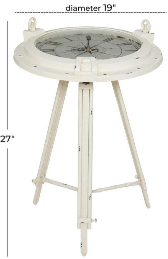 Deco Marche White 19" End Table-2