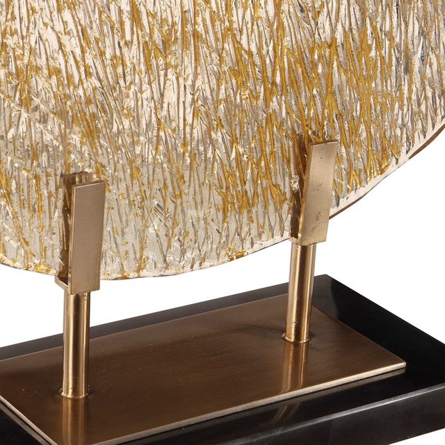 Uttermost® Layan Gold Art Glass Charger-3