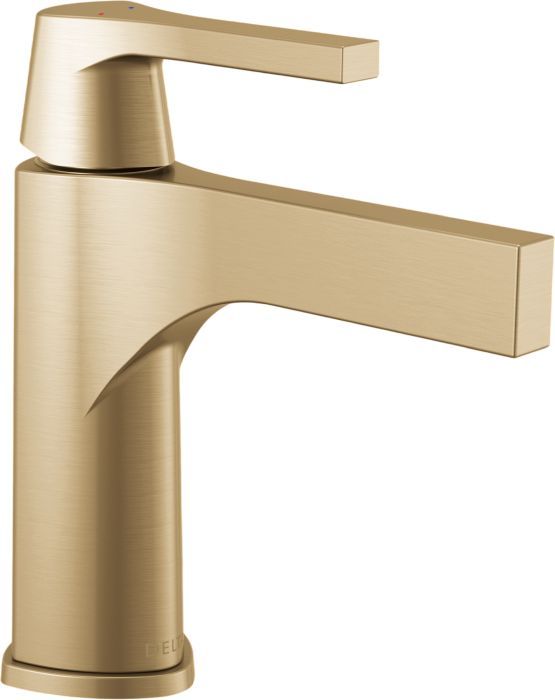 Delta Zura® Champagne Bronze Single Handle Bathroom Faucet-0