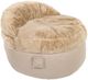 CordaRoy's® Nest Beige Bunny Fur Queen Adult Bean Bag Chair-0