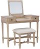 Linon Cyndi 2-Piece Gray Wash Vanity Set-0