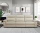 Homelegance® Maroni Taupe Double Power Reclining Sofa with Power Headrests-1