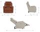 La-Z-Boy® Emmons Oak Leather Power Wall Recliner with Headrest and Lumbar-2