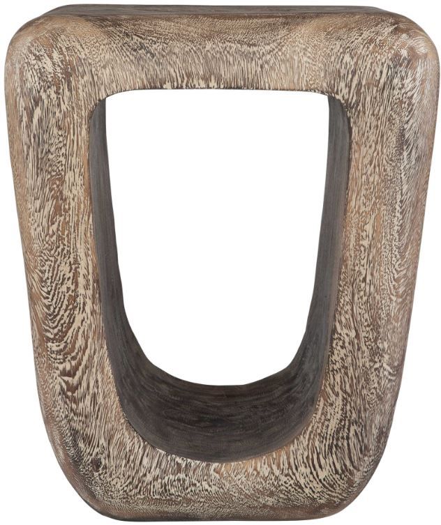 Uttermost® Loophole Bleached Wash Accent Stool-3