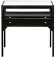 Four Hands Shadow Glass Top End Table with Black Base-1