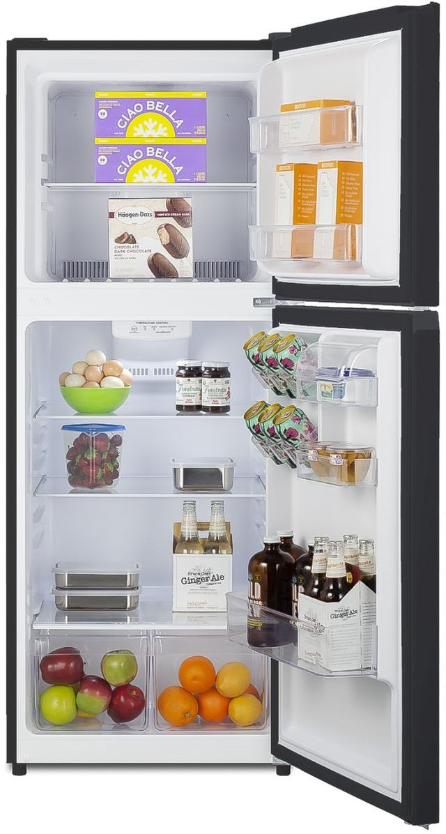 Summit® 10.1 Cu. Ft. Black Counter Depth Top Freezer Refrigerator-3