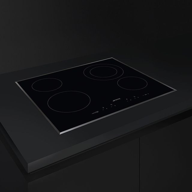 Smeg 24" Black Electric Cooktop-1