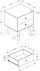 Monarch Specialties Inc. Grey End Table -1
