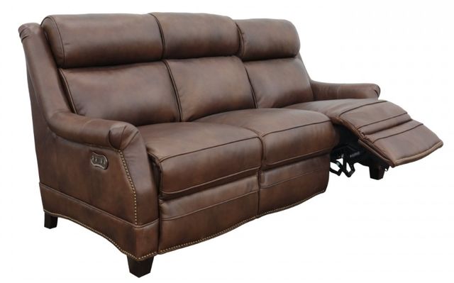 BarcaLounger® Warrendale Worthington Cognac Leather Power Reclining Sofa-1