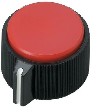 RadioShack Round Red Insert Control Knob (2-Pack)-0
