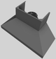 Vent-A-Hood® 54" Gunsmoke Euro-Style Wall Mounted Range Hood-5