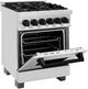 ZLINE Autograph Edition Legacy 24" Stainless Steel Pro Style Dual Fuel Range with Matte Black Accents-4